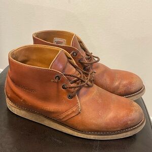 Vintage 90s Red Wing traction tred Chukka 595 Boots Brown Leather US 9